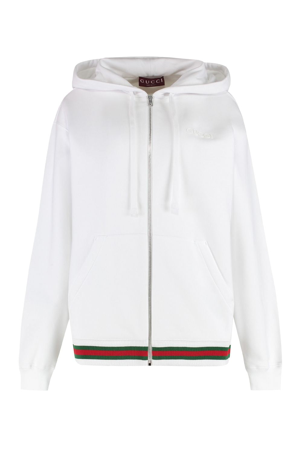 GUCCI Full Zip Cotton Hoodie for Women