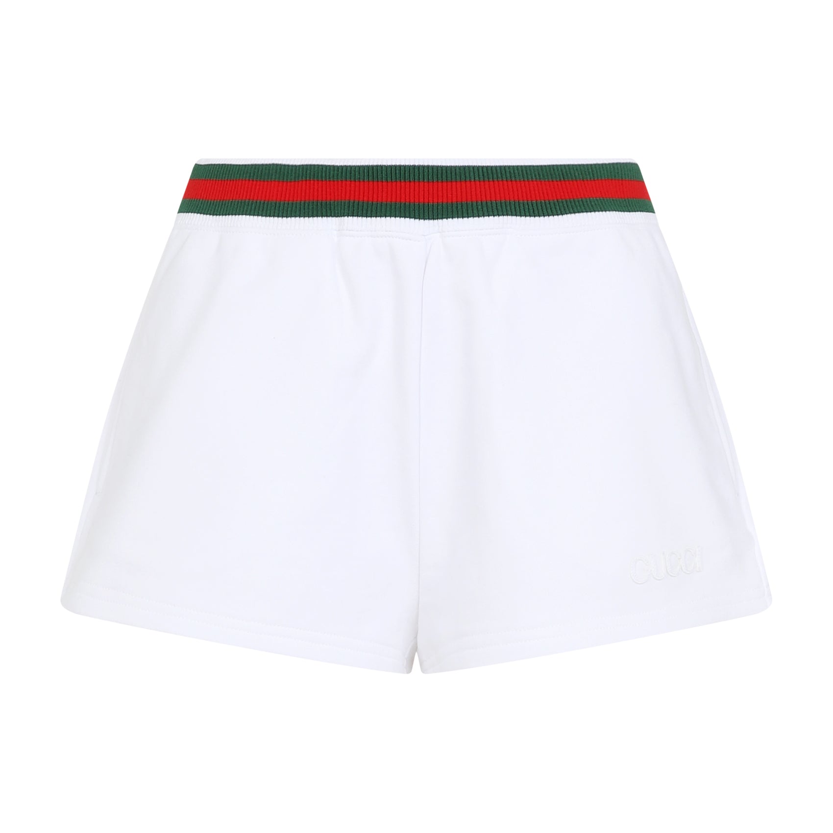 GUCCI Cotton Mini Shorts with Web Detail