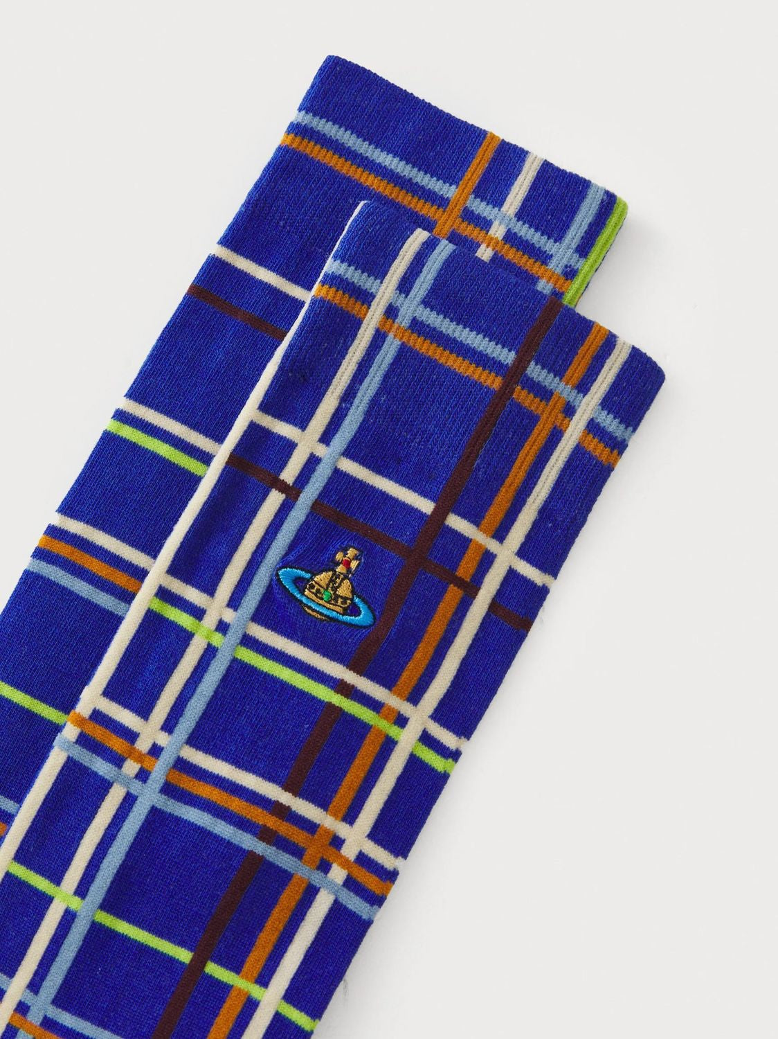 VIVIENNE WESTWOOD Abstract Check Pattern Socks for Men