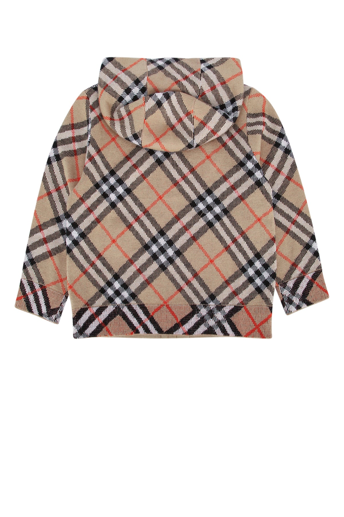 BURBERRY KIDS Mini Check Jersey Knit Sweater for Boys