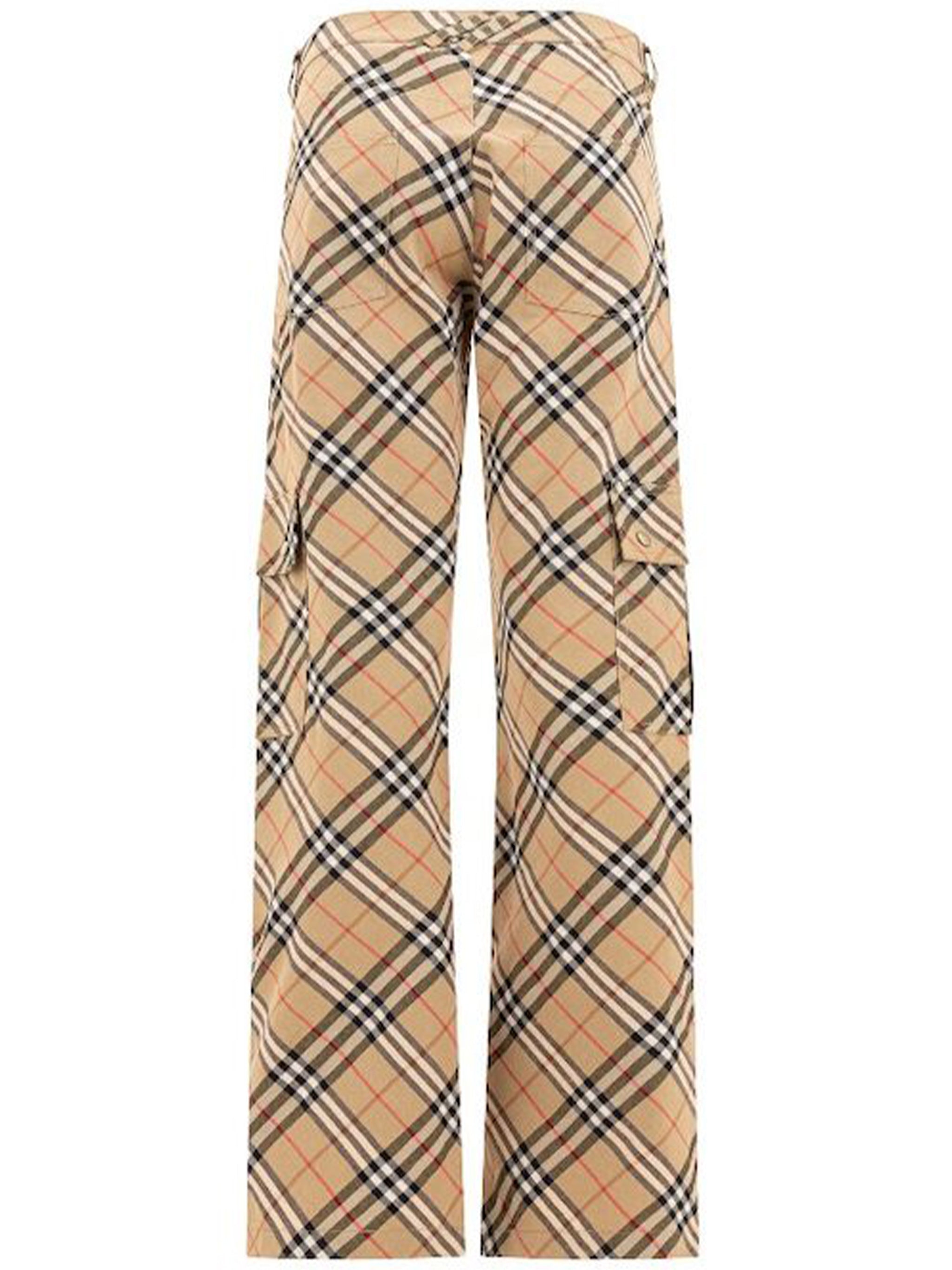 BURBERRY Vintage Check Trousers for Women - SS25 Collection