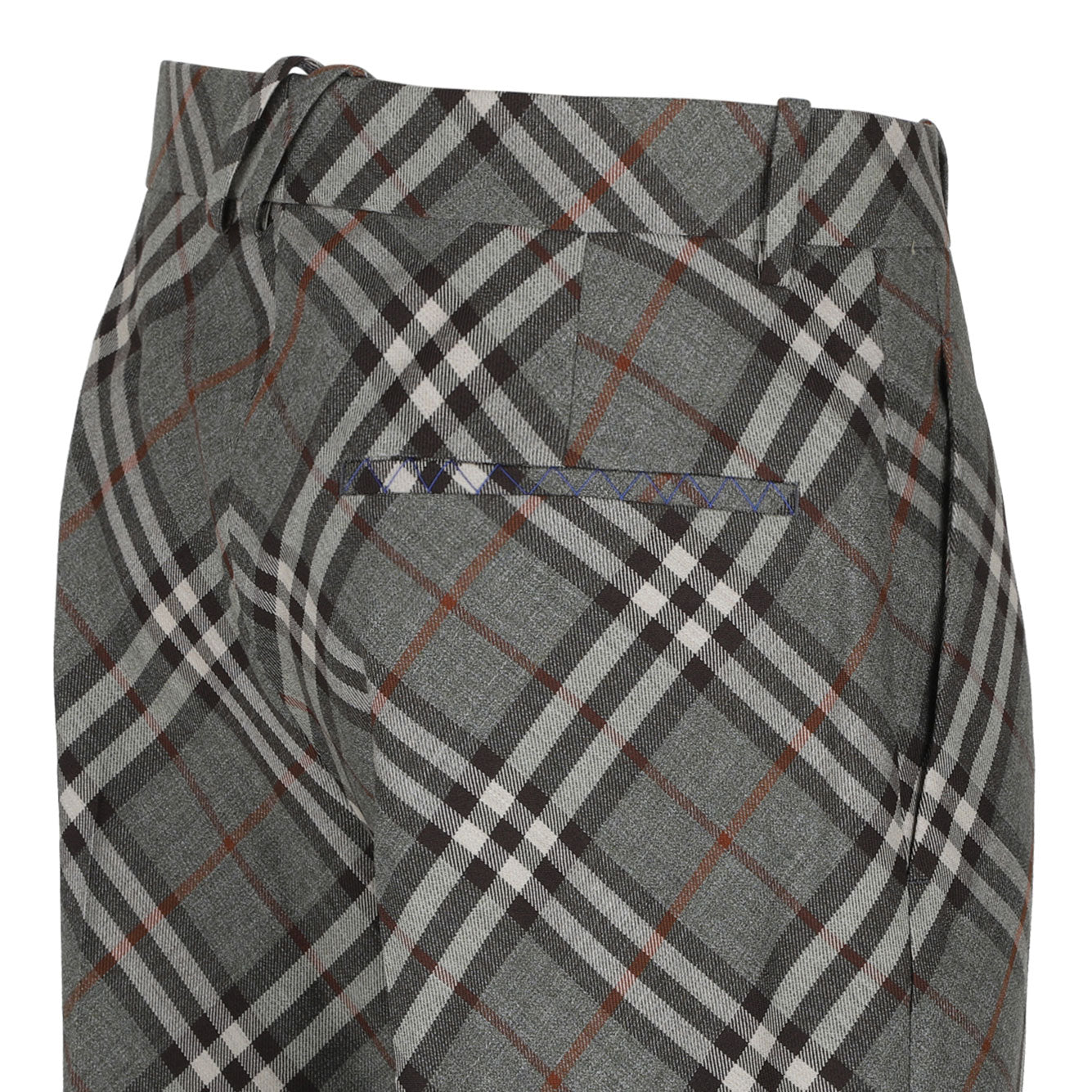 BURBERRY Crater IP Check Wool Trousers for Women