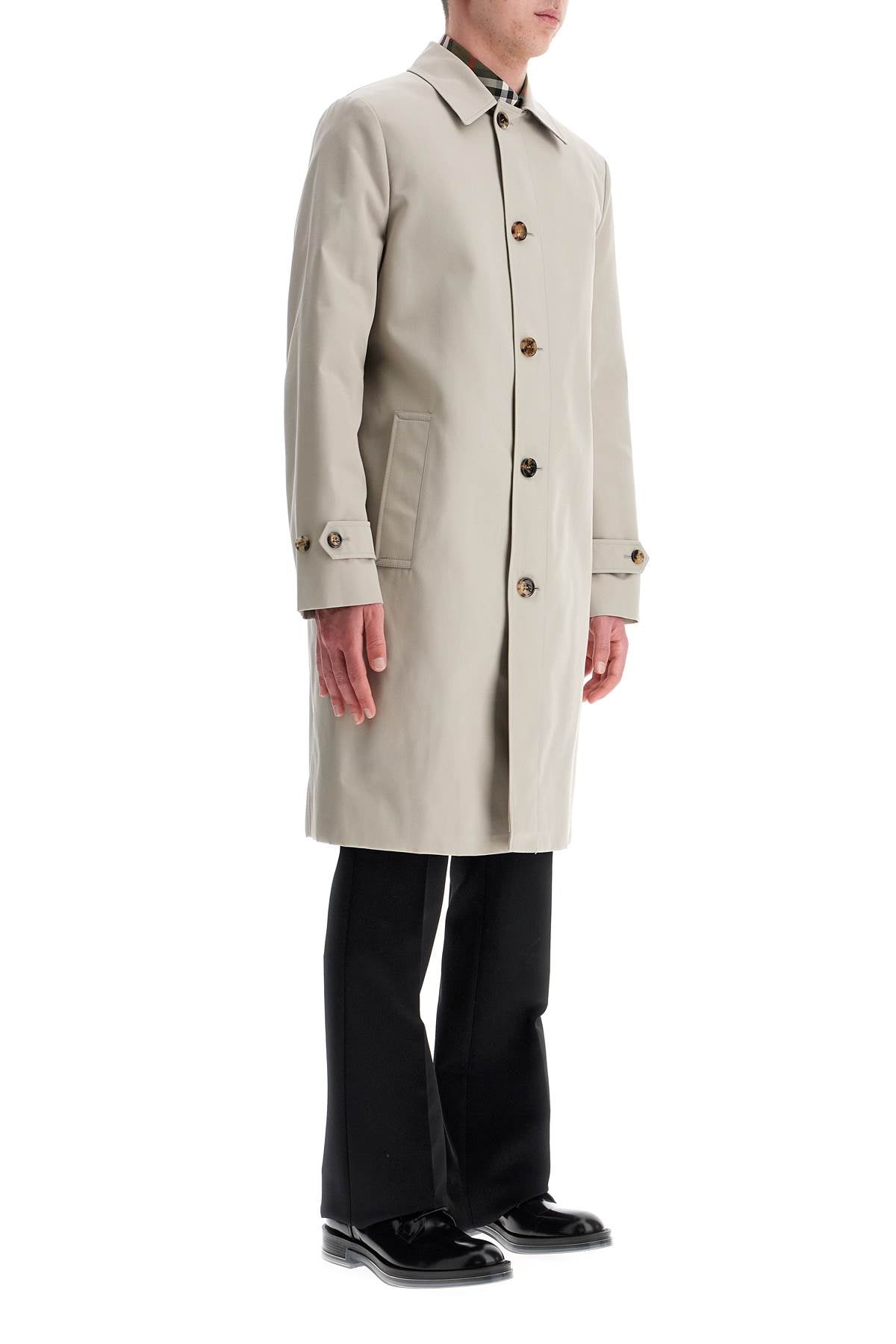 BURBERRY Men's Polyester Blend Trench Jacket - SS25 Collection