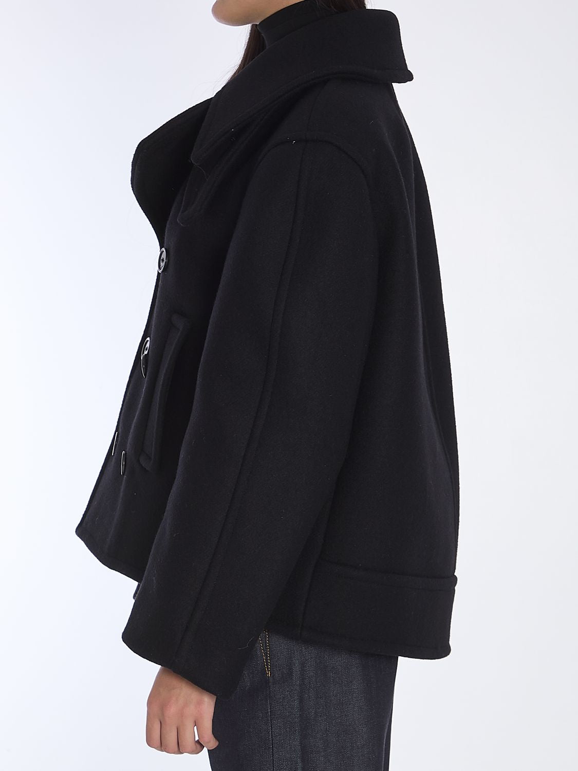 SAINT LAURENT Oversized Pea Jacket