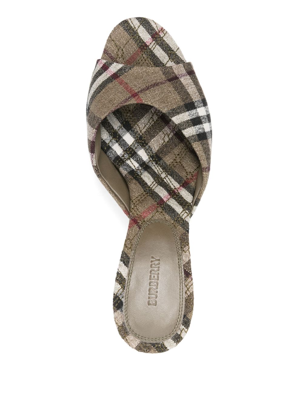 BURBERRY Women's Fabric and Leather Pumps