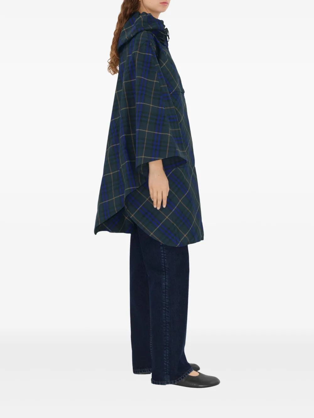 BURBERRY Packaway Check Cape for Women