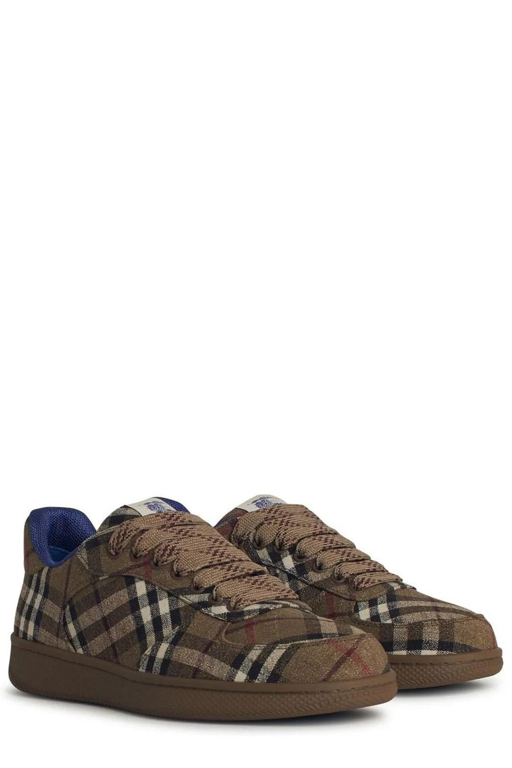 BURBERRY Low-Top Sneaker with Check Pattern
