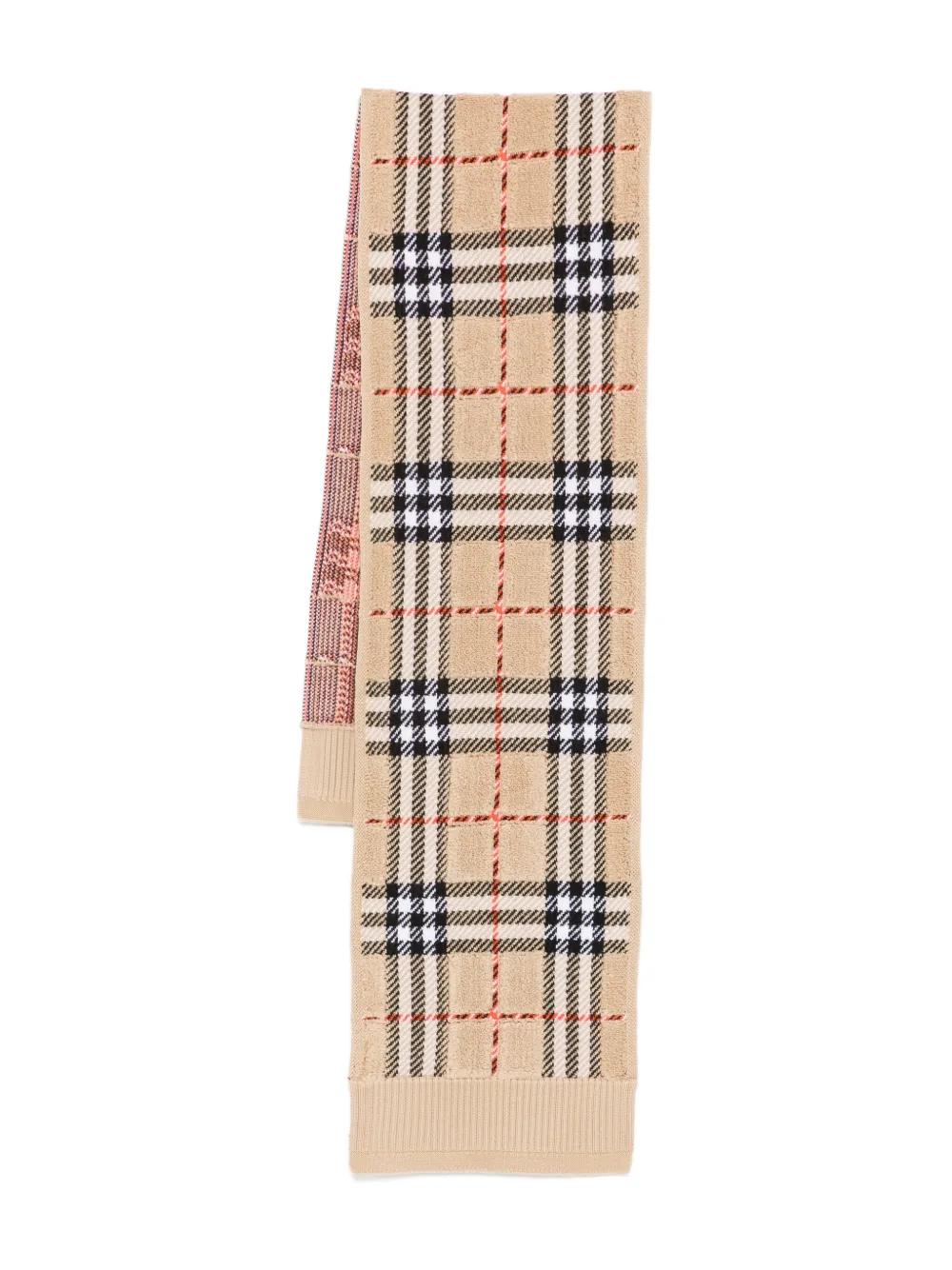BURBERRY KIDS Mini Check Scarf for Boys