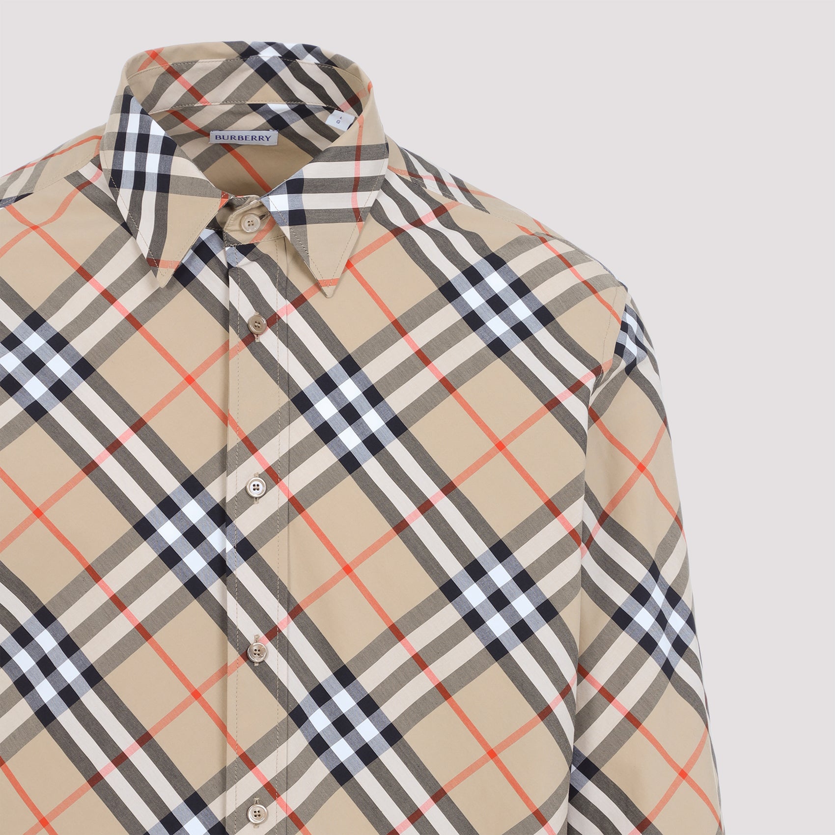 BURBERRY Checked Poplin Shirt for Men