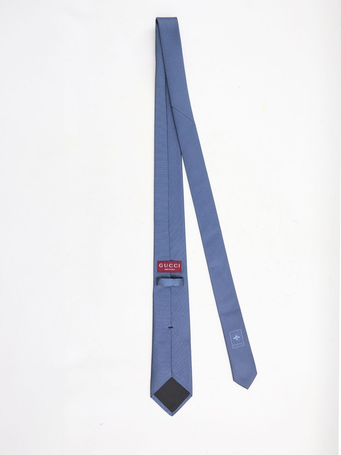 GUCCI Silk Tie with Crest - 148x7cm