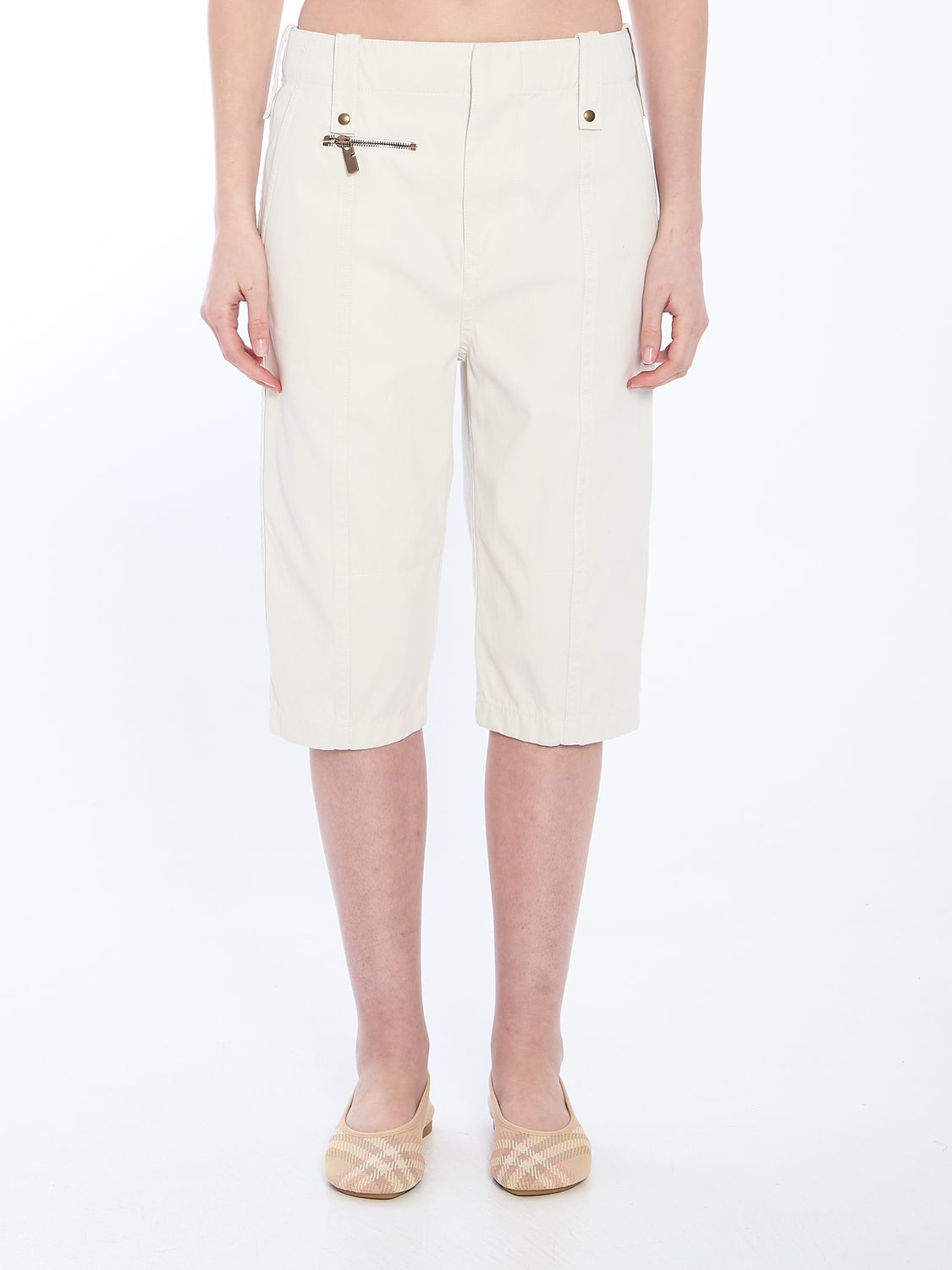 BURBERRY Slim Fit Capri Pants for Women - UK Size 8