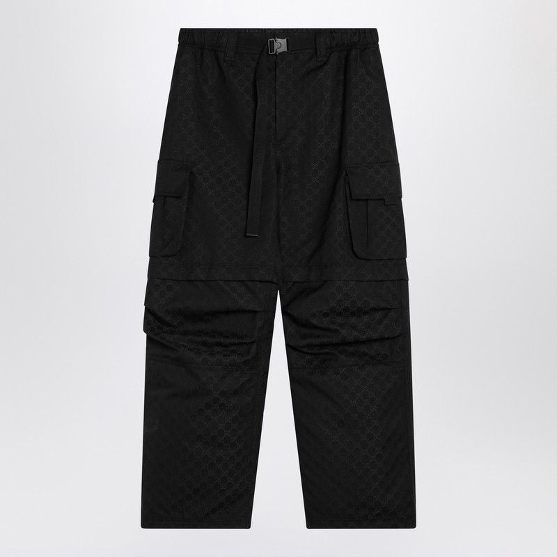 GUCCI Cargo Trousers with All Over Logo - Men's Fit