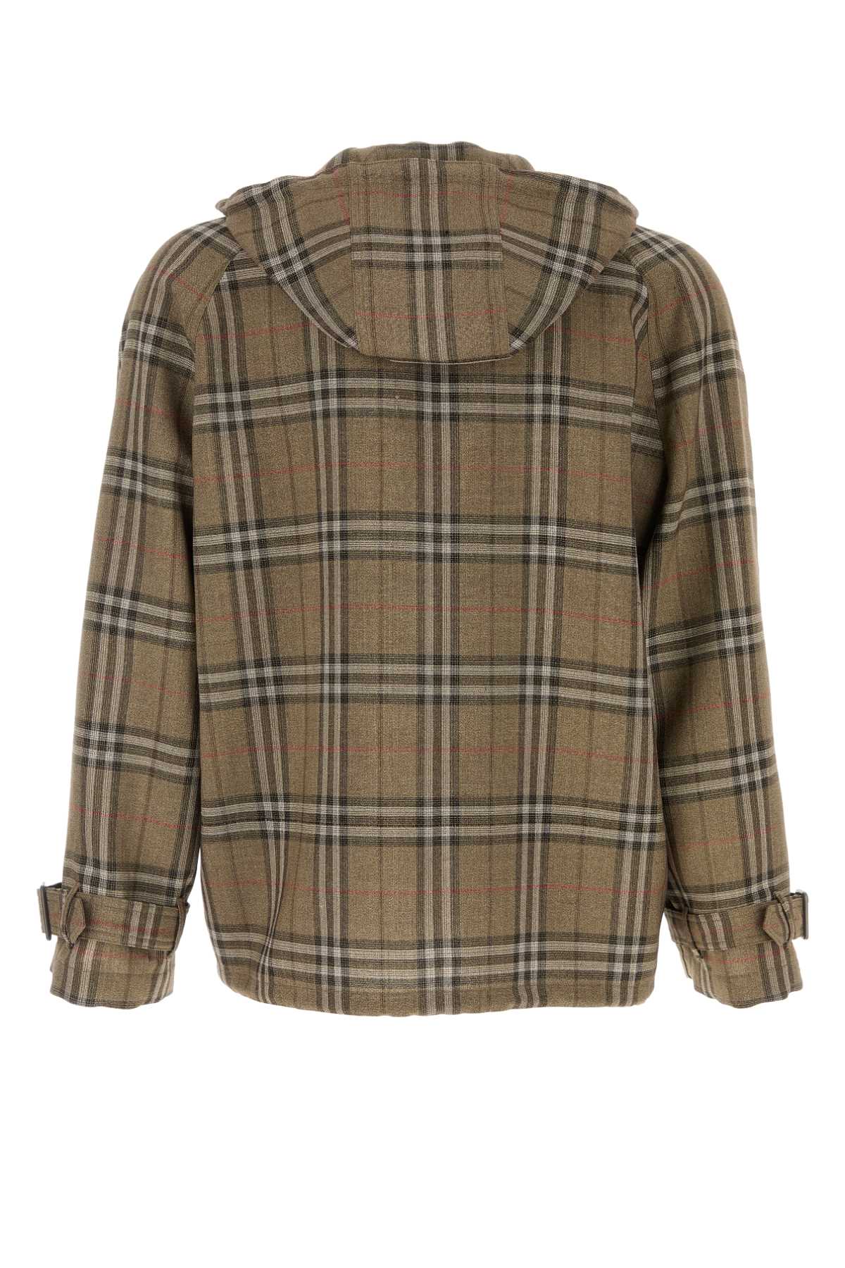 BURBERRY Checked Embroidered Viscose Blend Sweatshirt for Men