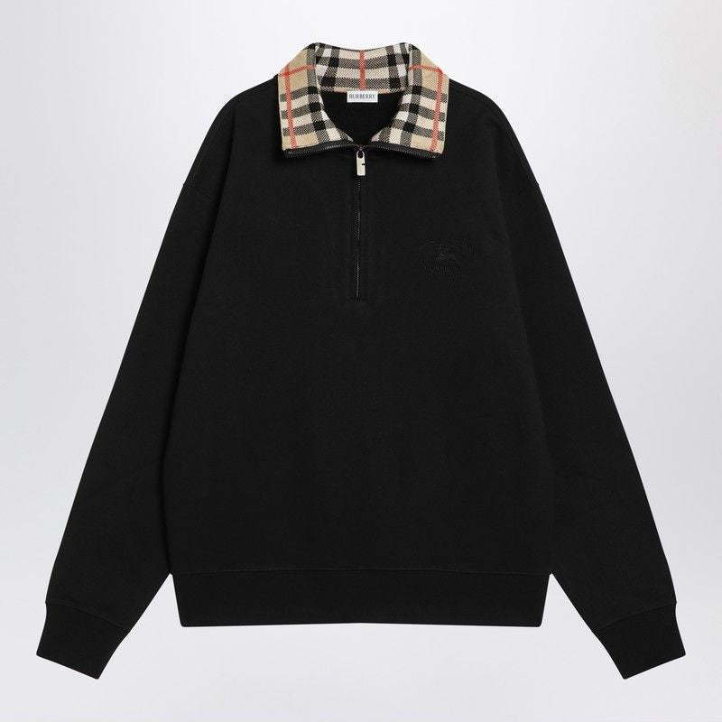 BURBERRY Half-Zip Sweatshirt for Men - FW25 Edition