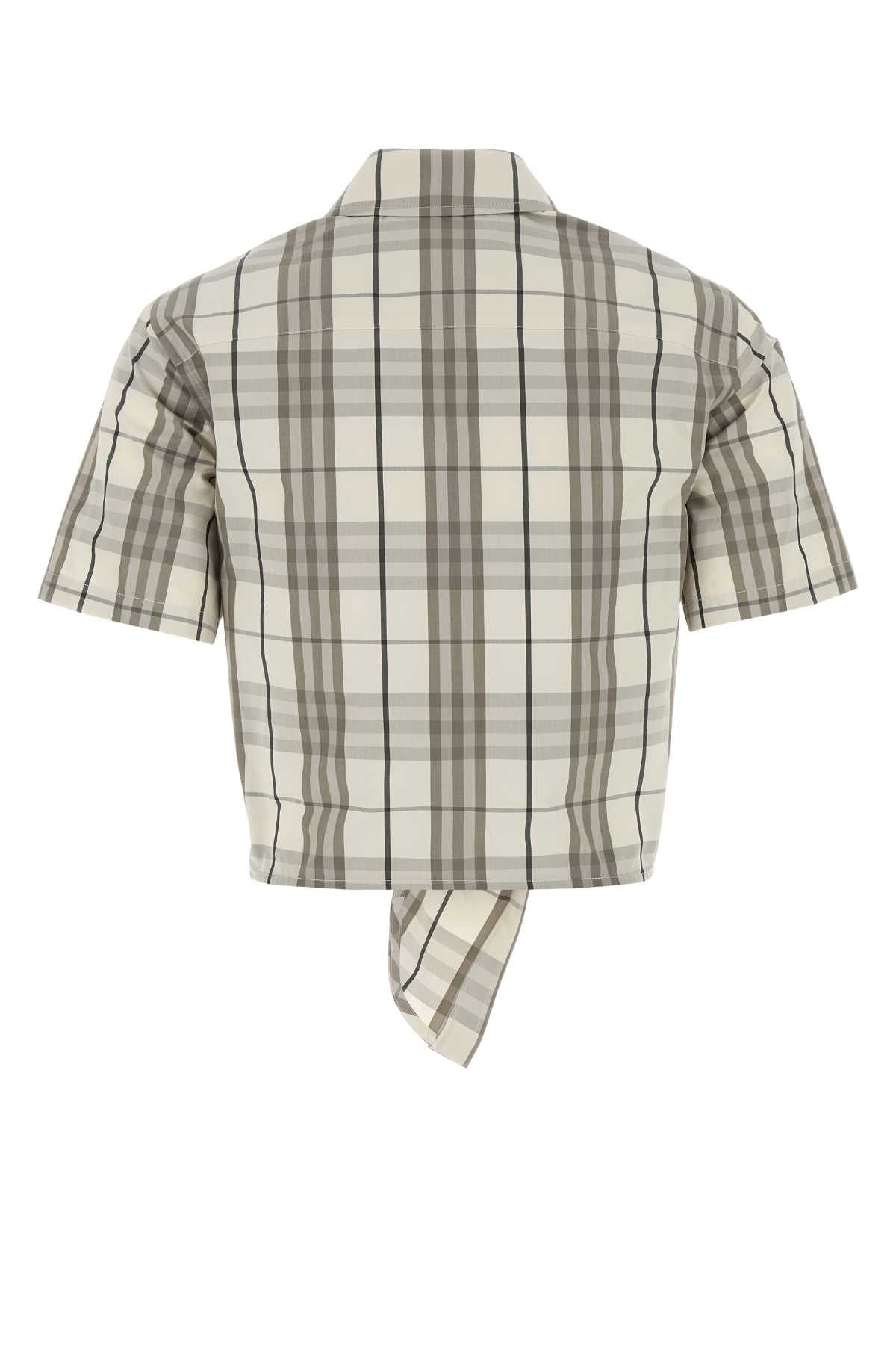 BURBERRY Embroidered Poplin Shirt for Women