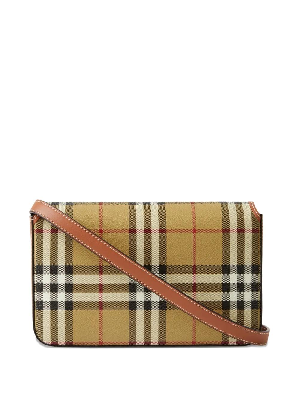 BURBERRY Mini Foldover Handbag with Detachable Strap