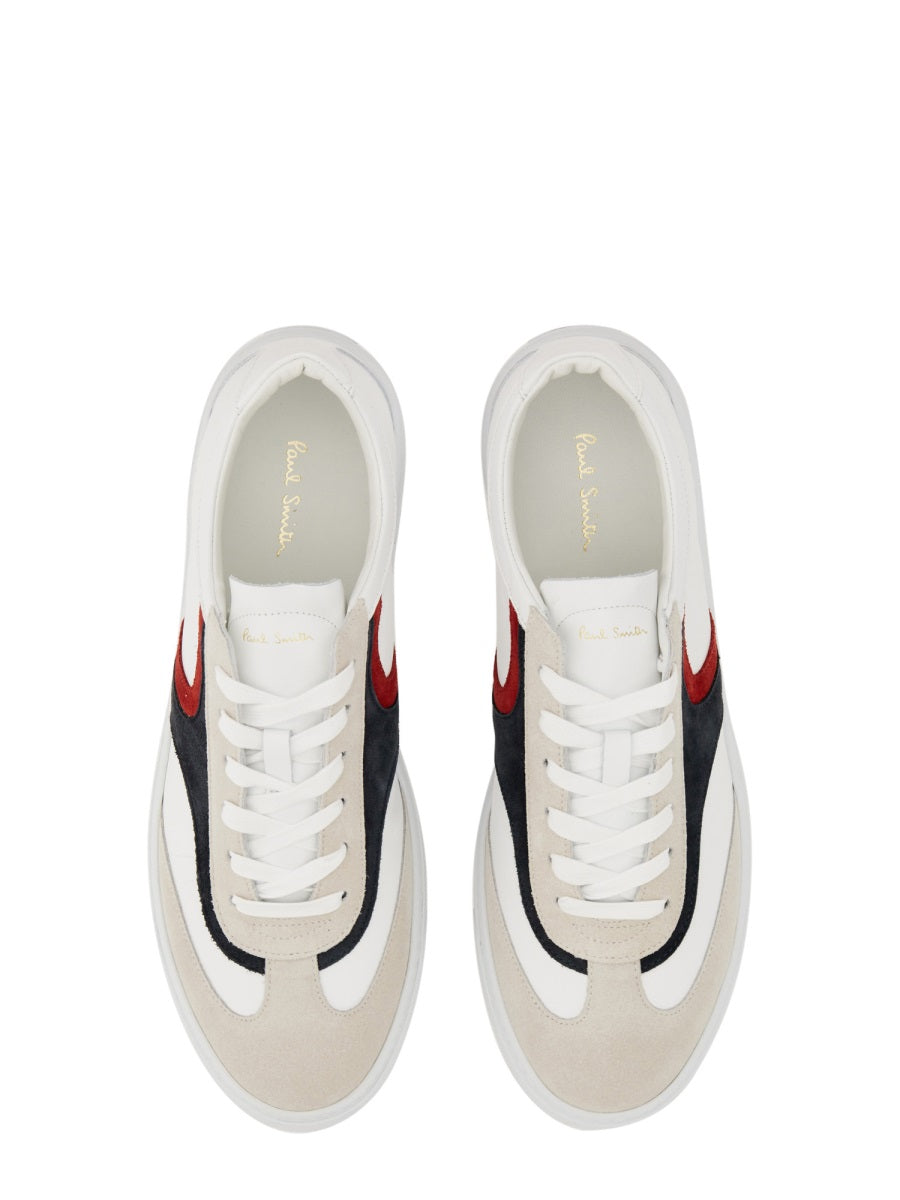 PAUL SMITH Men's Logo Sneakers with Rubber Sole - FW23 Collection