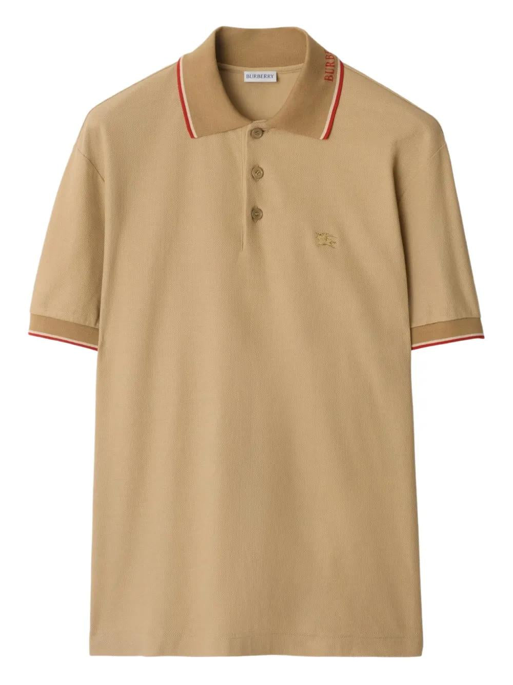 BURBERRY Cotton Polo Shirt in a Classic Style