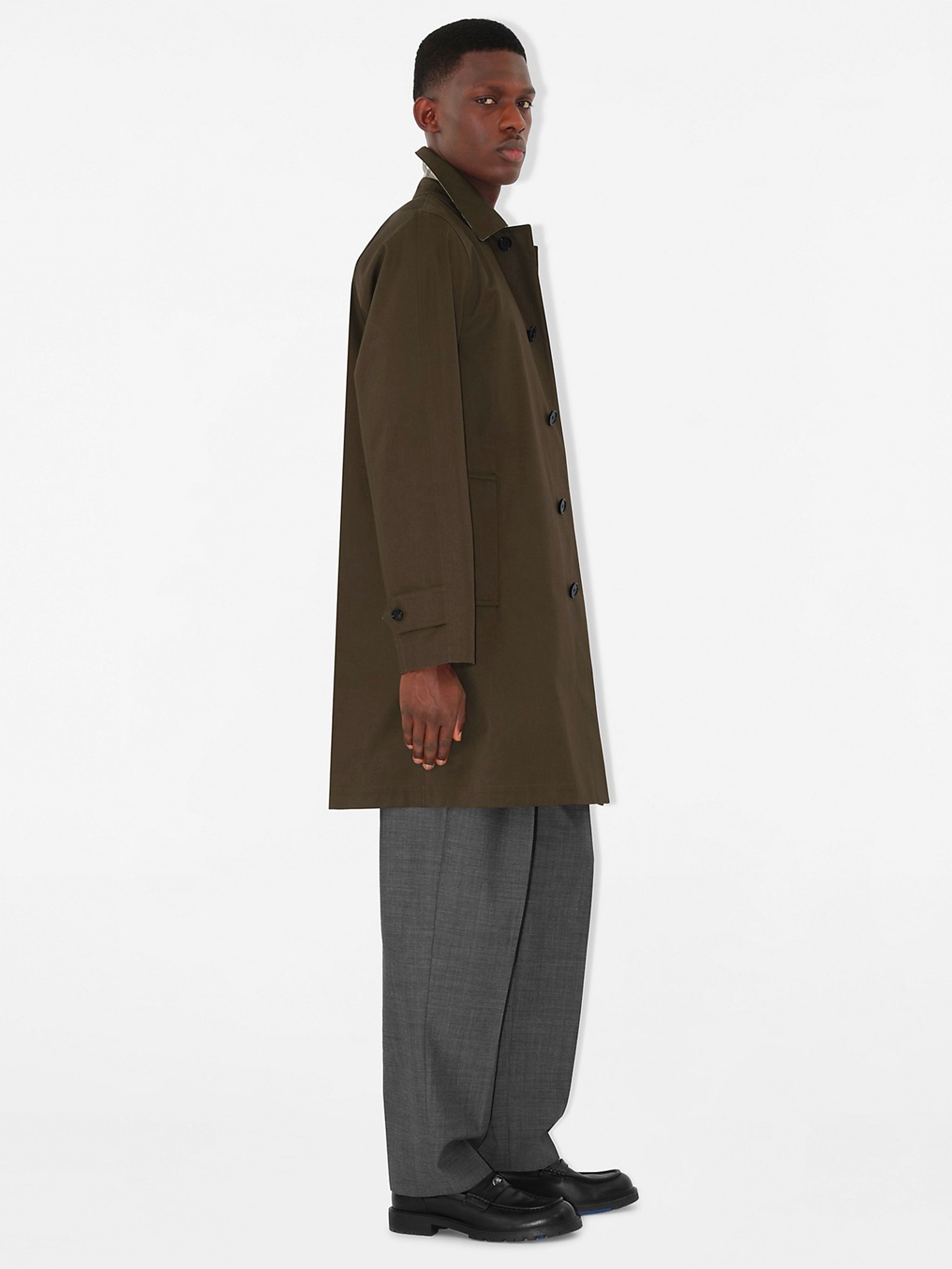 BURBERRY Single-Breasted Cotton Jacket for Men - FW25