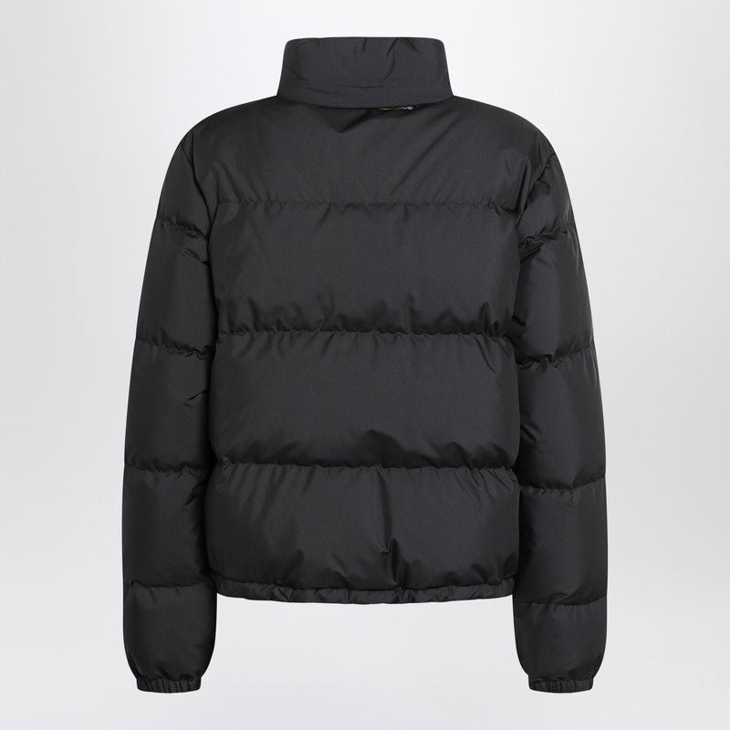 BURBERRY Zip-Up Puffer Jacket with Check Detail for Women