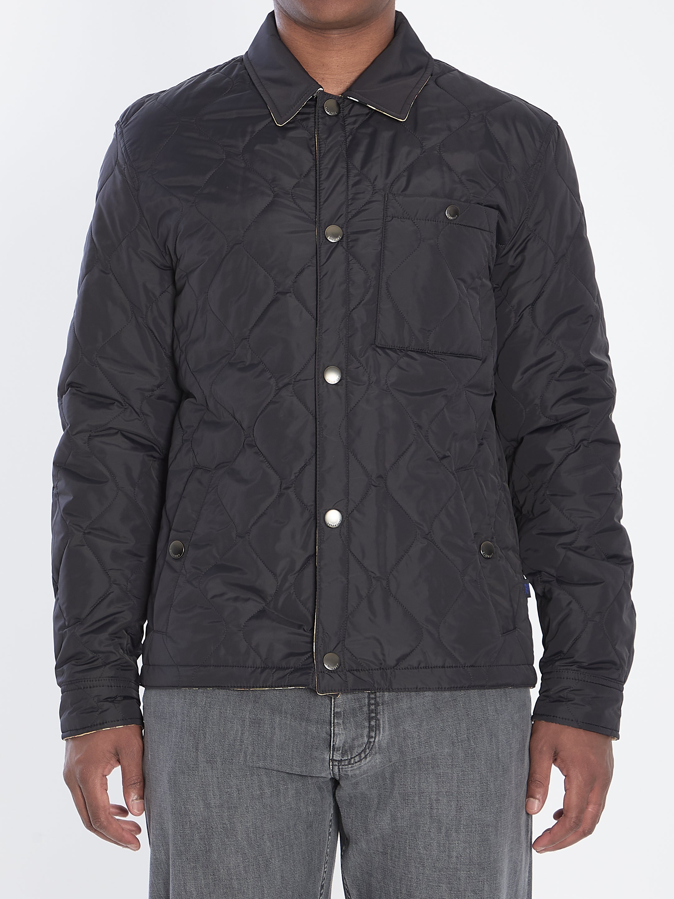 BURBERRY Reversible Quilted Nylon Overshirt Jacket - Fall/Winter 2025