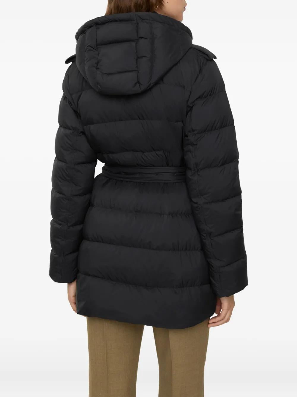 BURBERRY Hooded Belted Puffer Jacket