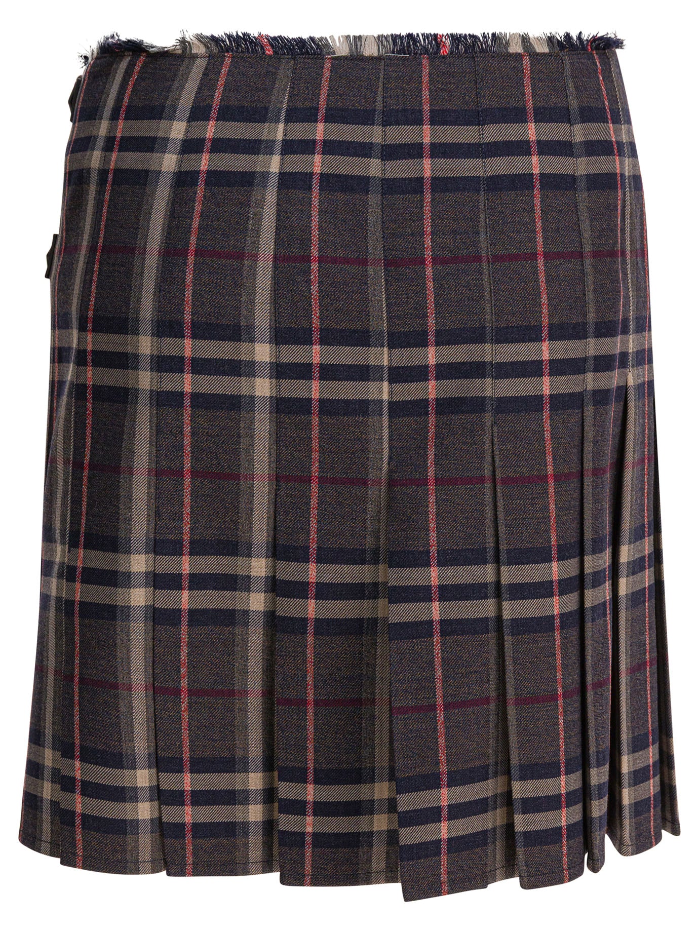 BURBERRY Wool Mini Skirt - FW25 Collection