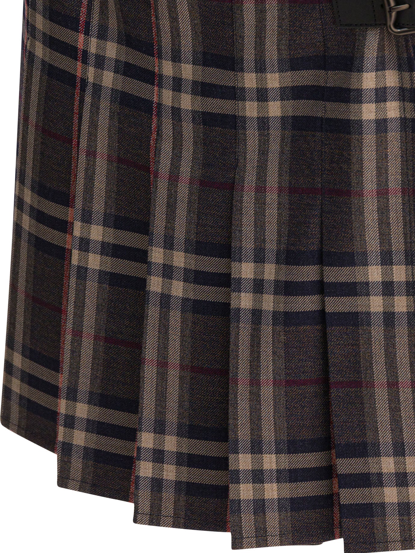 BURBERRY Wool Mini Skirt - FW25 Collection