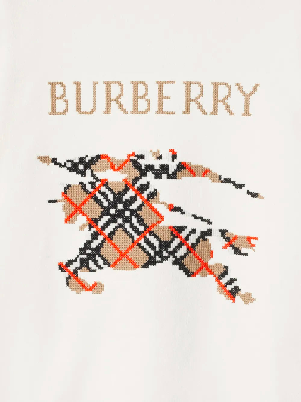 BURBERRY Cross Stitch Equestrian Sweatshirt - FW25