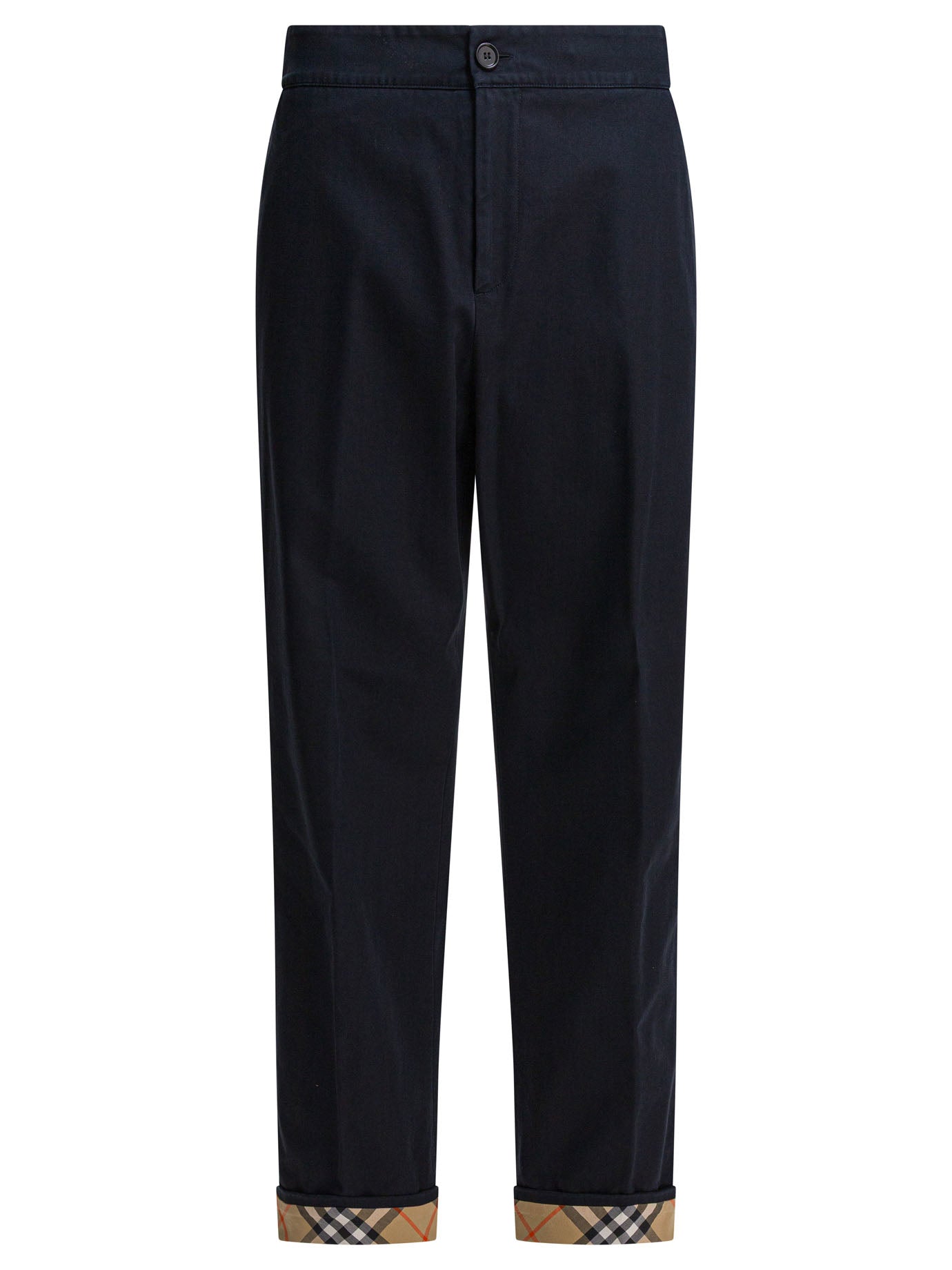 BURBERRY Classic Cotton Pants for Men - FW25 Collection
