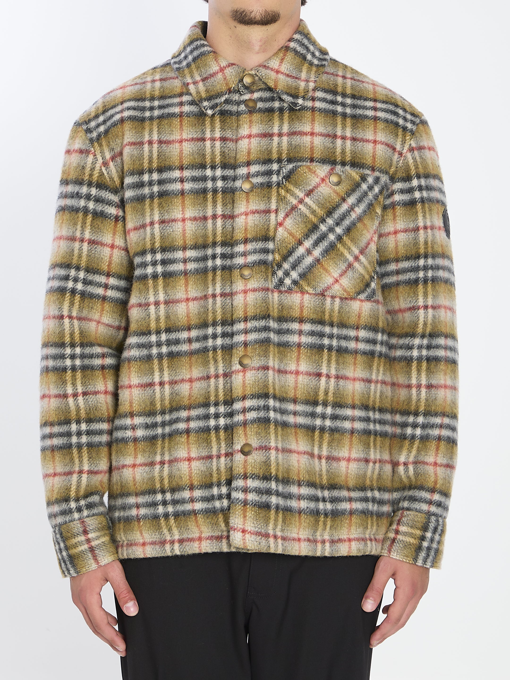 BURBERRY Check Overshirt Jacket - Regular Fit