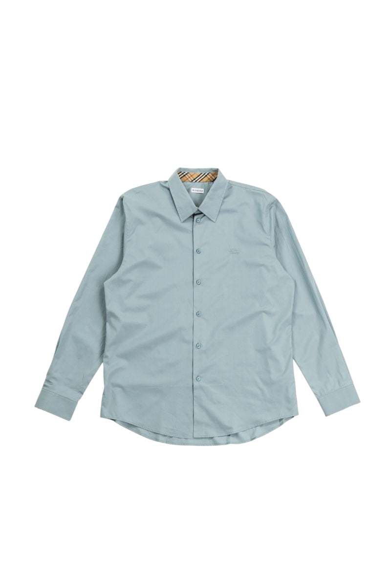 BURBERRY Cotton Poplin Long-Sleeve Shirt for Men