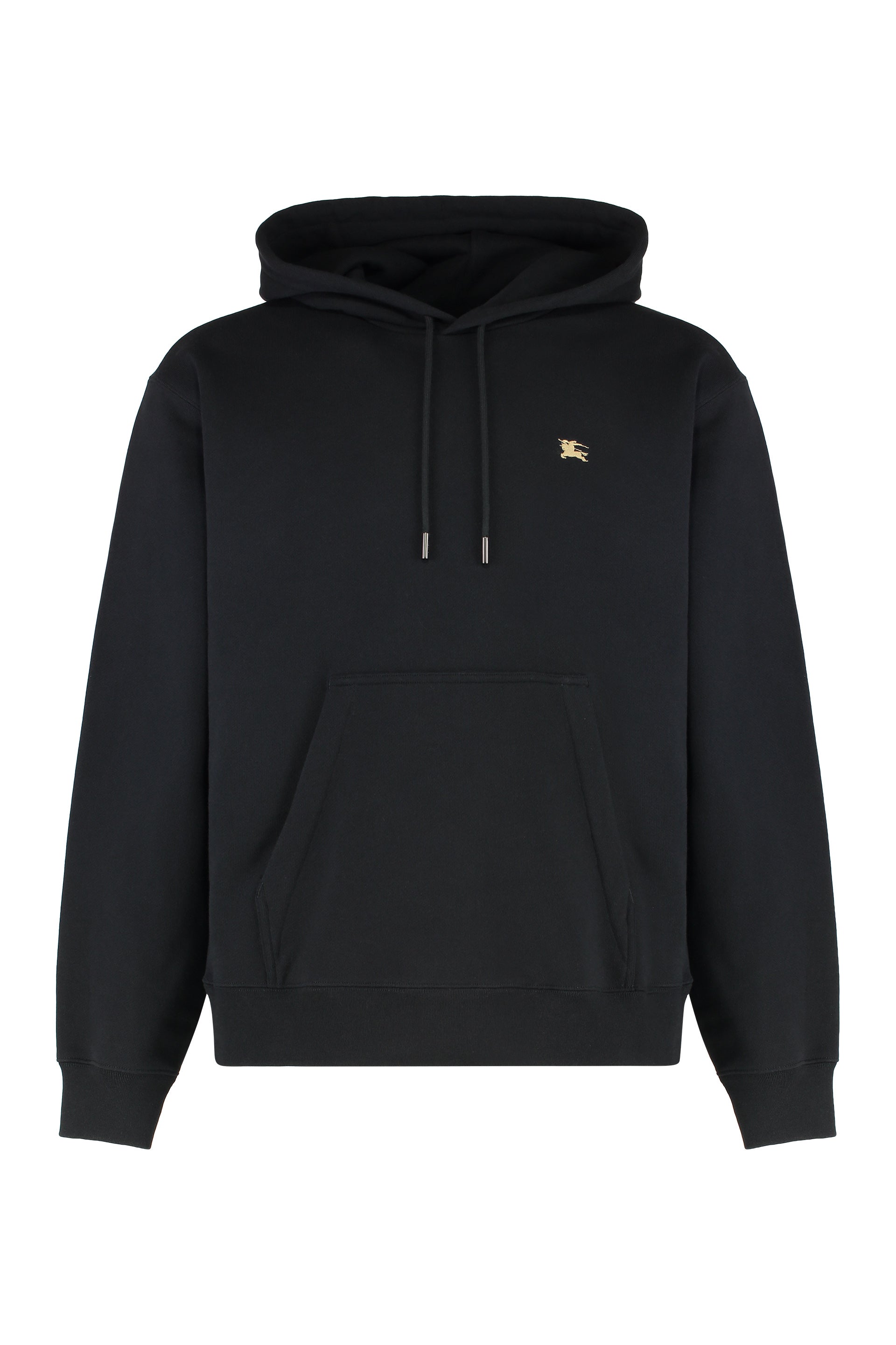 BURBERRY Cotton Hoodie with Equestrian Knight Design - Men's
