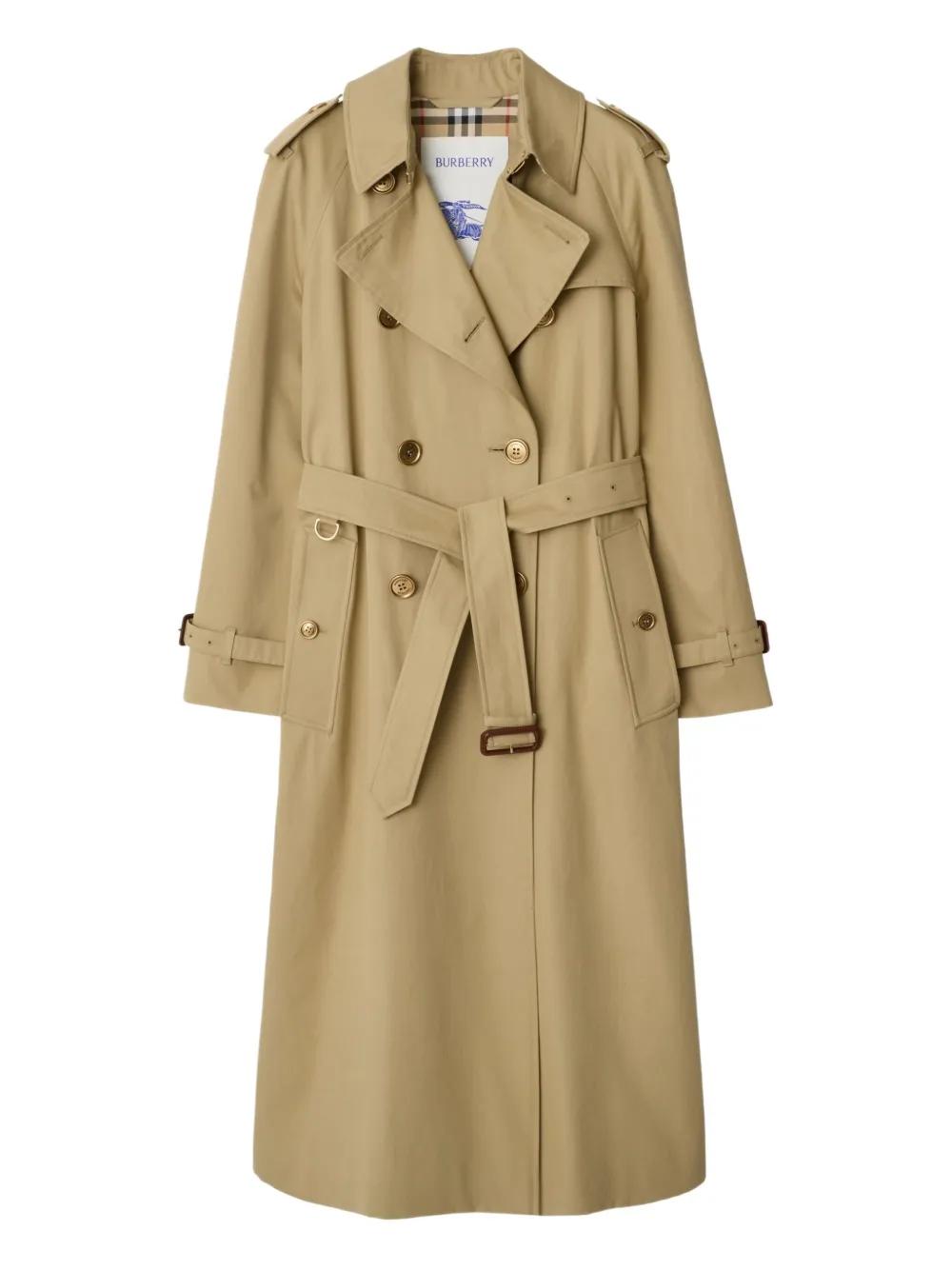 BURBERRY Women’s Long Waterloo Trench Jacket - Size 8