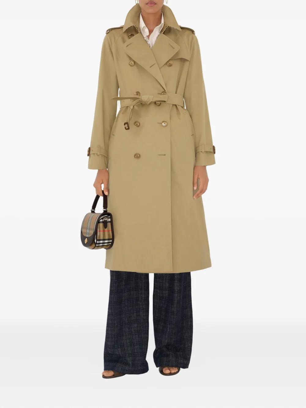 BURBERRY Women’s Long Waterloo Trench Jacket - Size 8