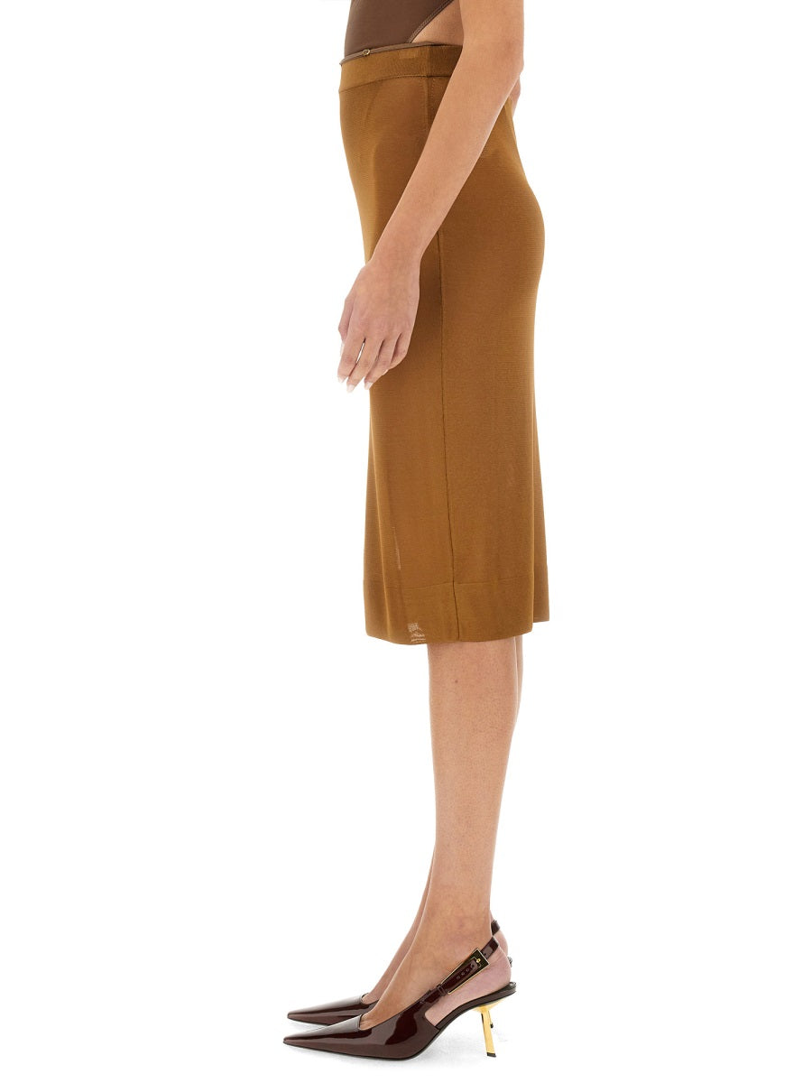 SAINT LAURENT Knit Pencil Skirt - Size S