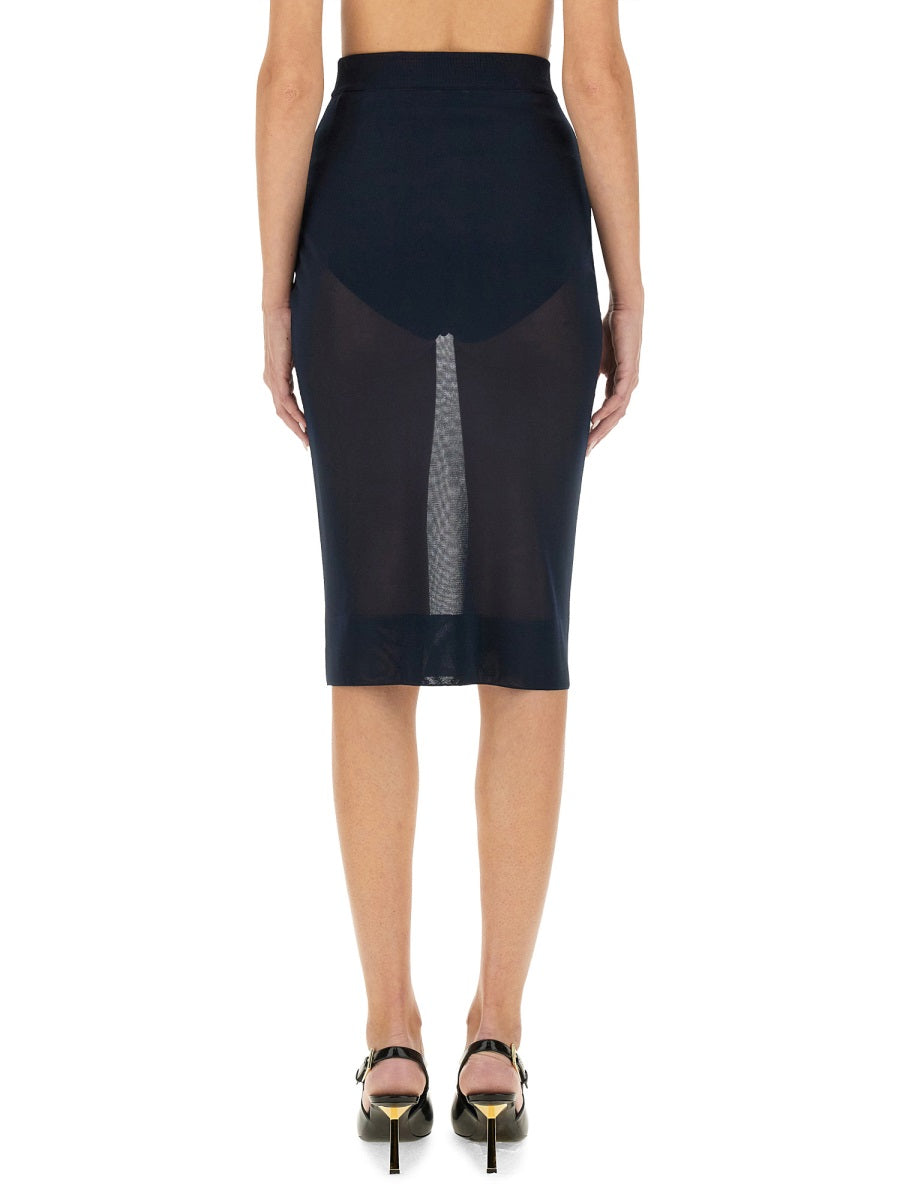 SAINT LAURENT Knit Pencil Skirt - Size S