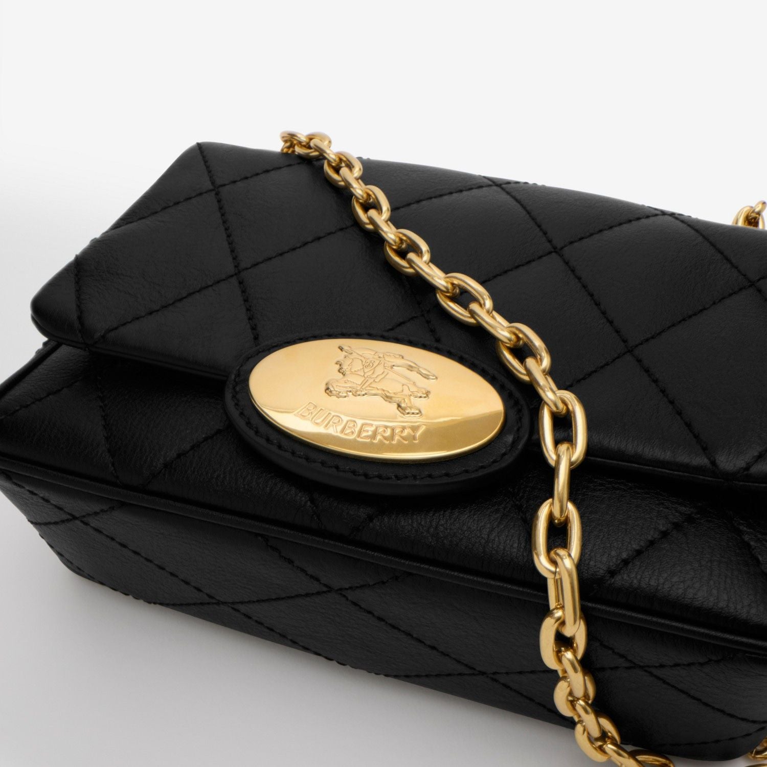 BURBERRY Mini Leather Strand Handbag