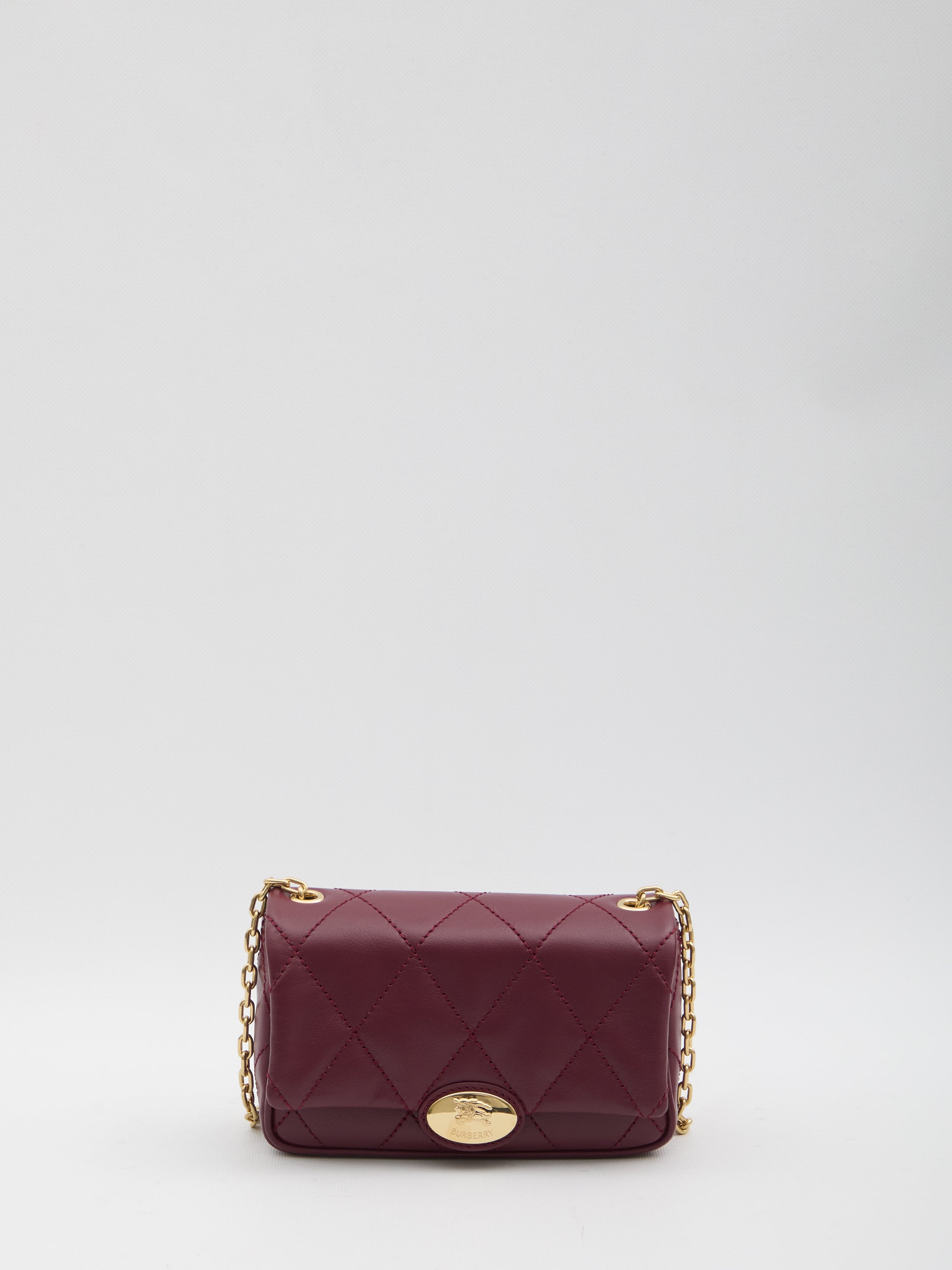 BURBERRY Mini Quilted Pouch Handbag with Chain - FW25