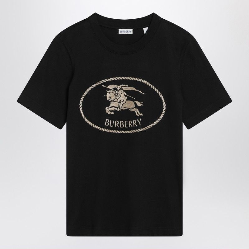 BURBERRY Women’s Slim Fit T-Shirt with Equestrian Knight Design