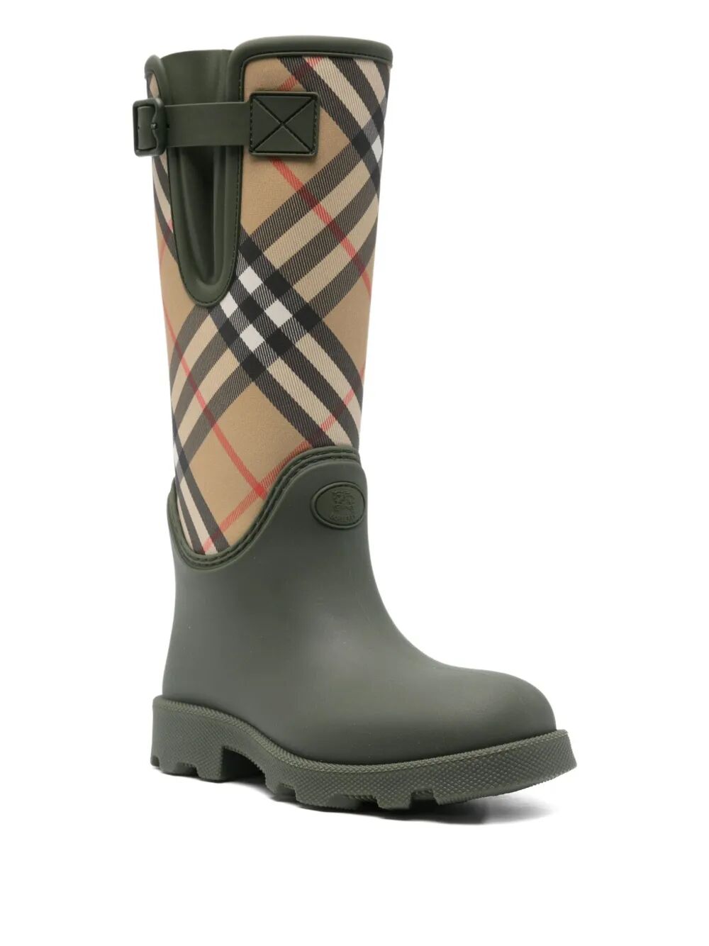 BURBERRY Rubber Marsh Stamp High Boots for Women
