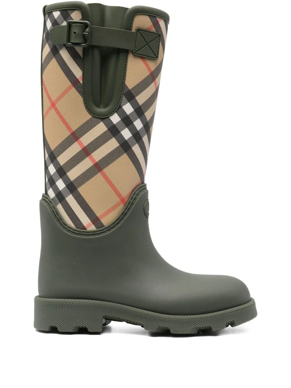BURBERRY Rubber Marsh Stamp High Boots for Women