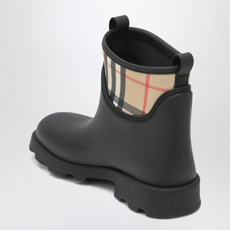 BURBERRY Marsh Stamp Mini Rubber Ankle Boots