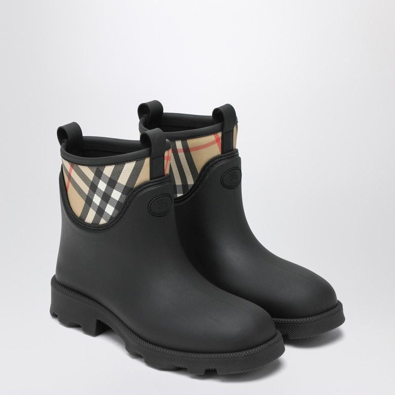 BURBERRY Marsh Stamp Mini Rubber Ankle Boots