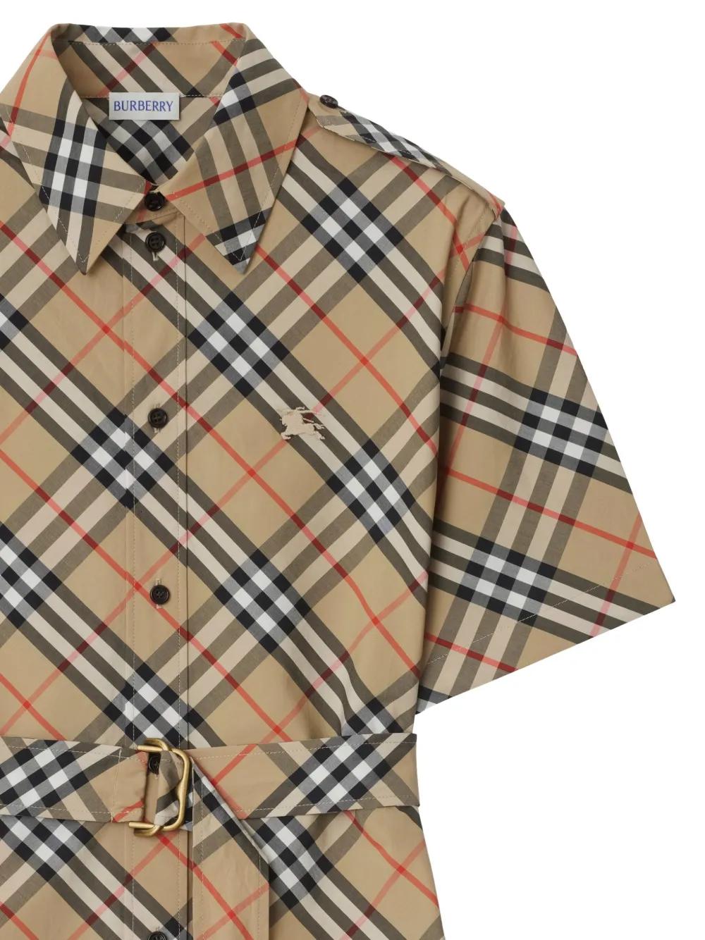 BURBERRY Check Mini Dress for Women