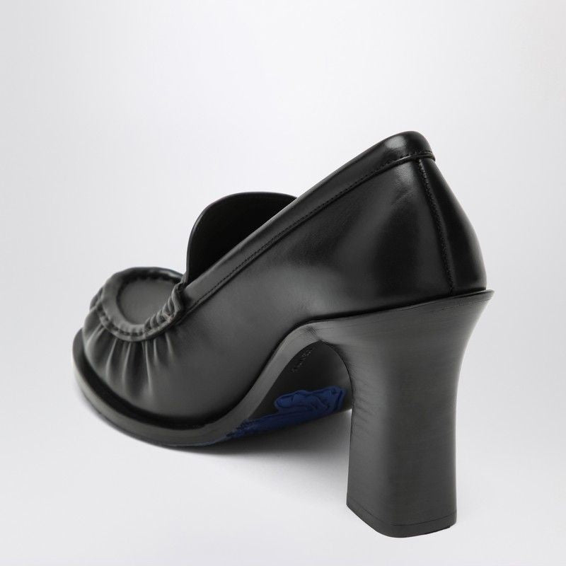BURBERRY Women's Cadet Leather Loafers with Heel