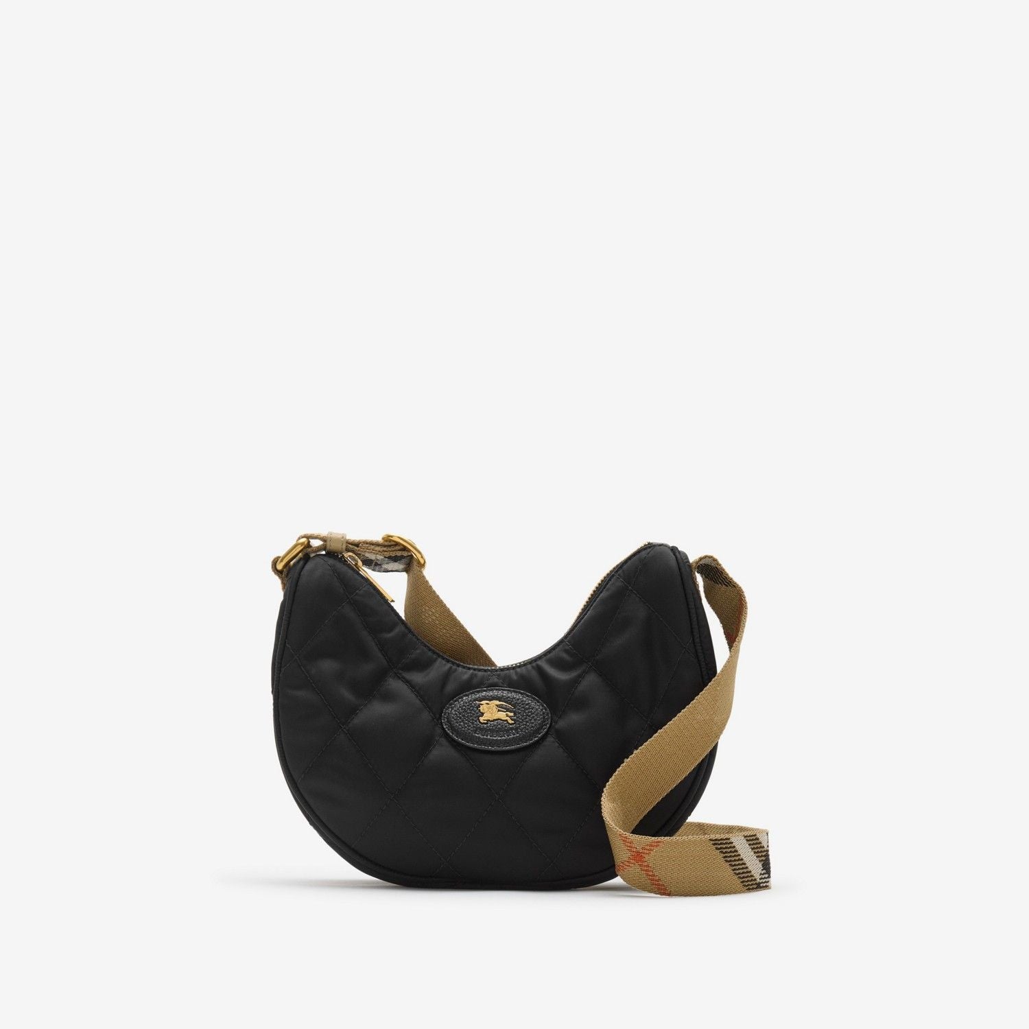 BURBERRY Mini Crossbody Bag with Horseshoe Detail