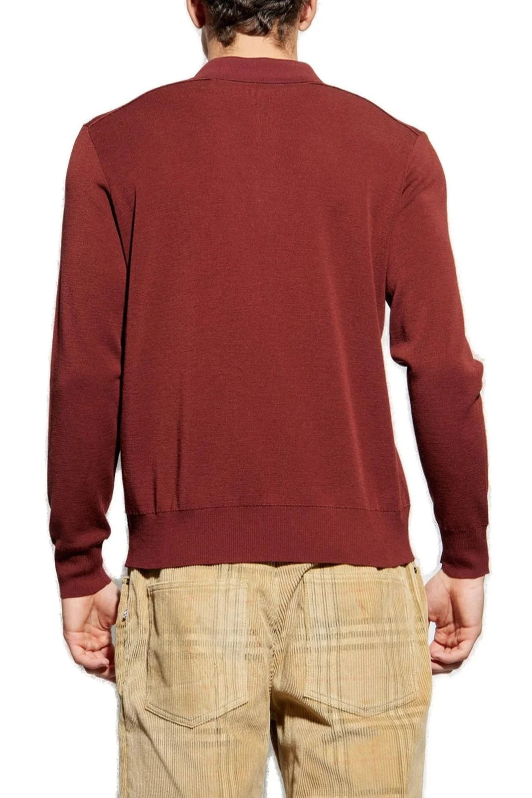 BURBERRY Men's Long Sleeve Polo Shirt