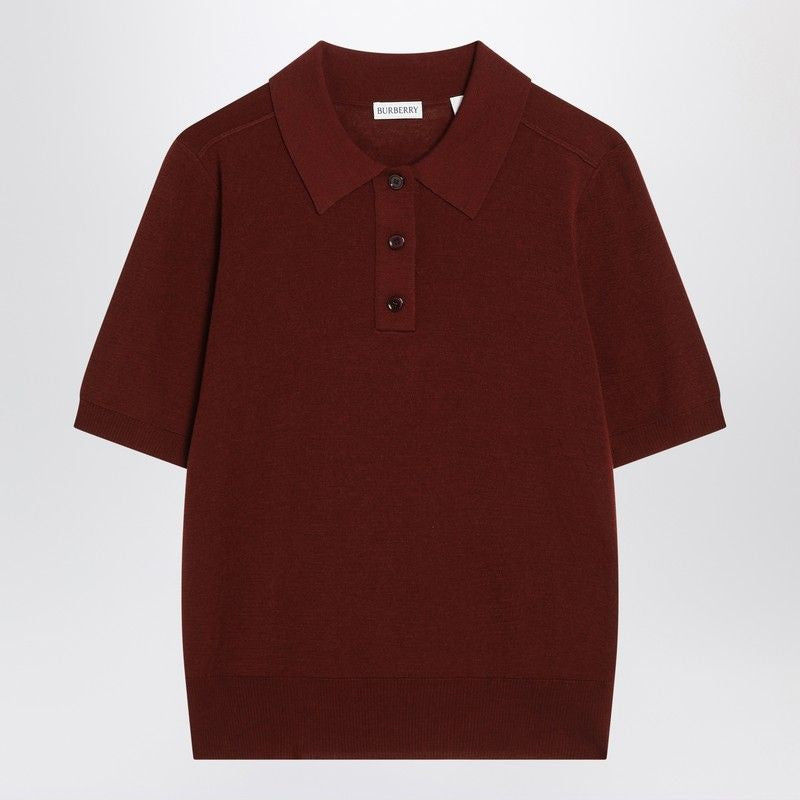 BURBERRY Wool Polo Shirt - Women | FW25