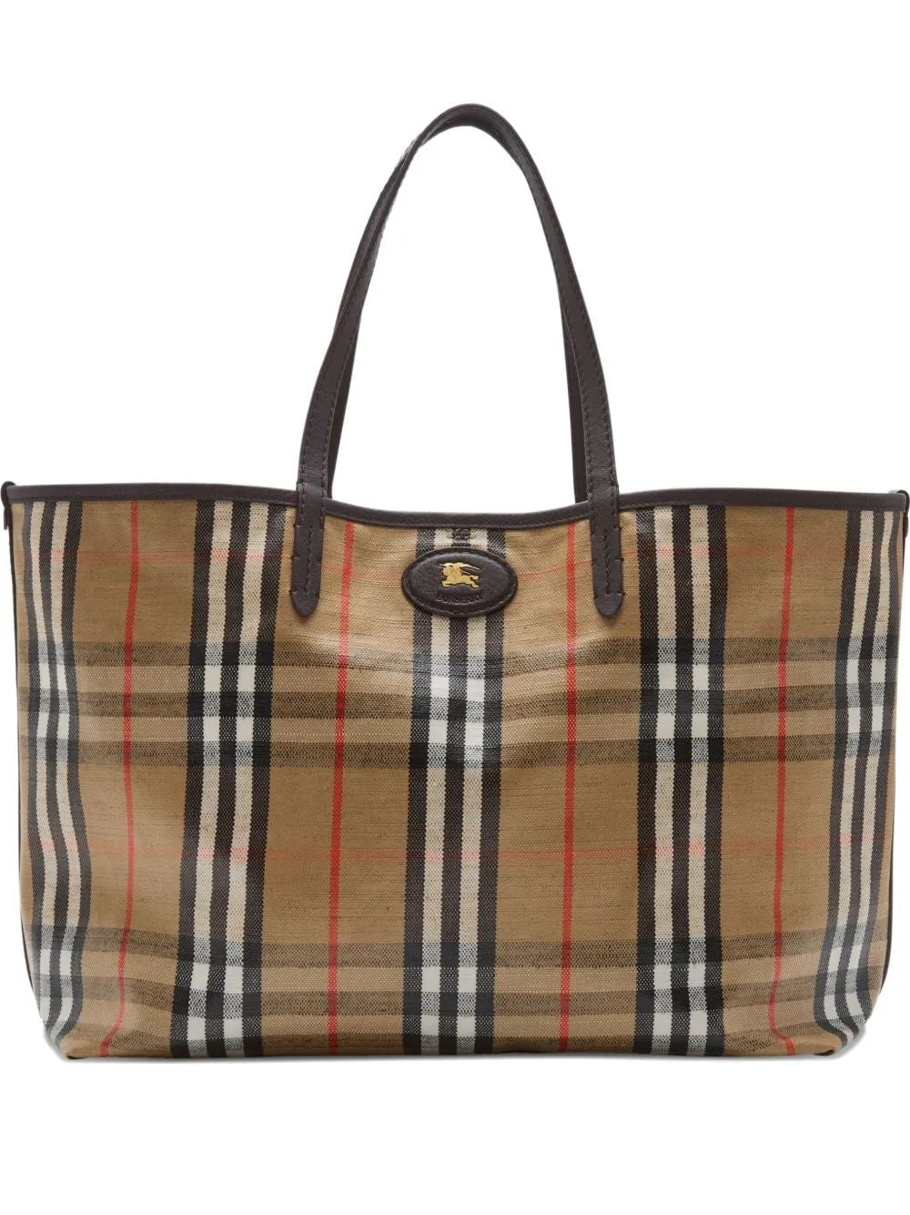 BURBERRY Highlands Media Tote Handbag - 38 cm x 28 cm